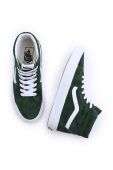 Замшеві кеди Vans SK8-Hi колір зелений VN0007NSBXU1