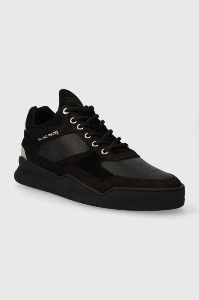 Шкіряні кросівки Filling Pieces Low Top Ghost Paneled колір чорний 10120631284 фото 2