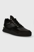 Шкіряні кросівки Filling Pieces Low Top Ghost Paneled колір чорний 10120631284