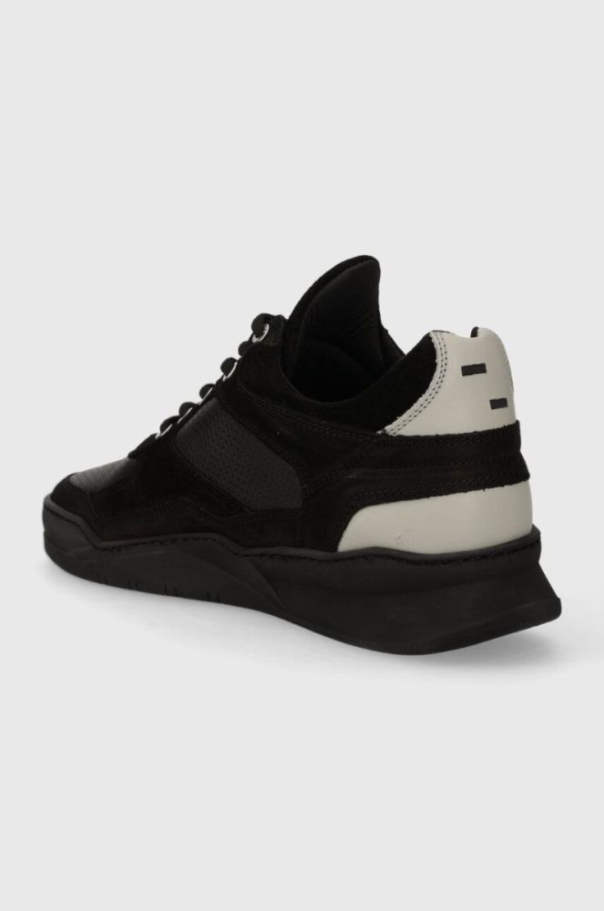 Шкіряні кросівки Filling Pieces Low Top Ghost Paneled колір чорний 10120631284 фото 3
