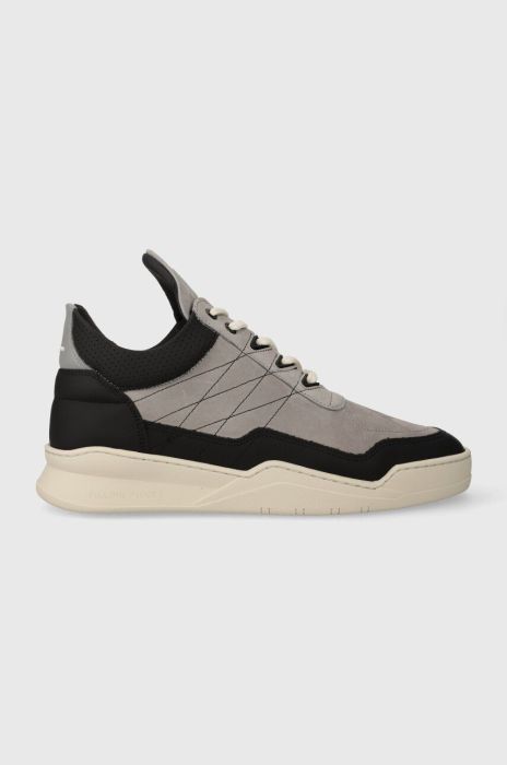 Шкіряні кросівки Filling Pieces Low Top Tweek колір сірий 10127681878