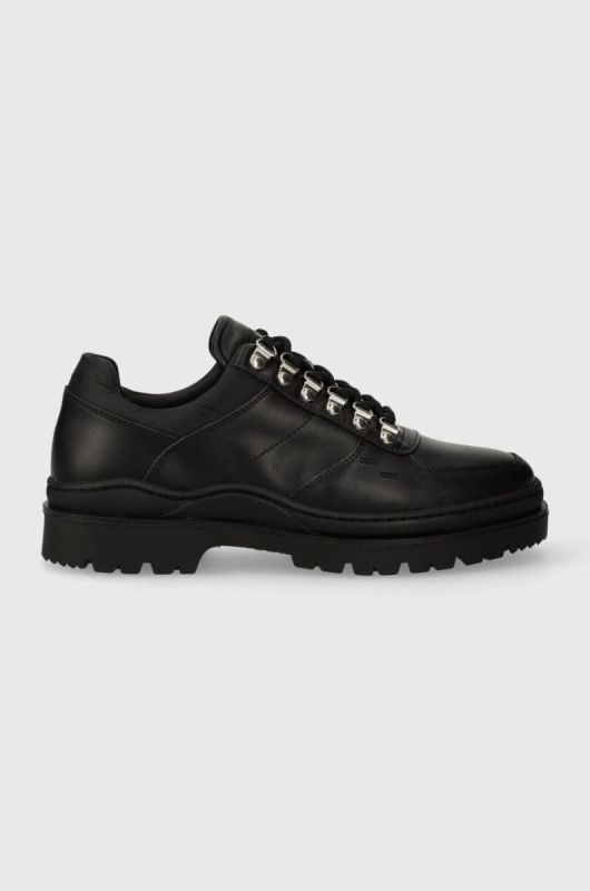 Шкіряні туфлі Filling Pieces Mountain Trail чоловічі колір чорний 64328991847