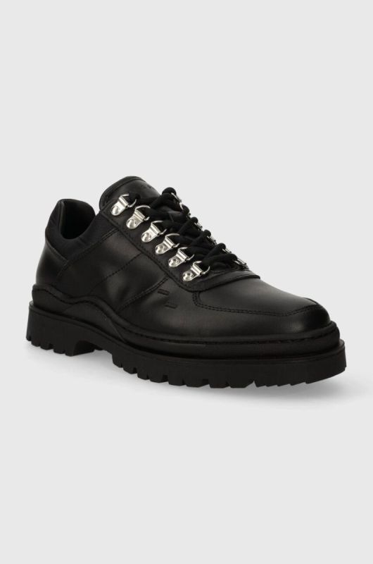 Шкіряні туфлі Filling Pieces Mountain Trail чоловічі колір чорний 64328991847 фото 2