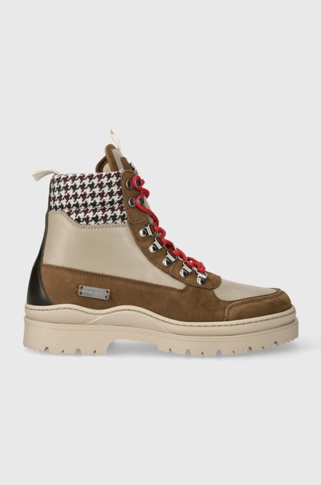 Шкіряні черевики Filling Pieces Mountain Boot Quartz чоловічі колір коричневий 63333361933