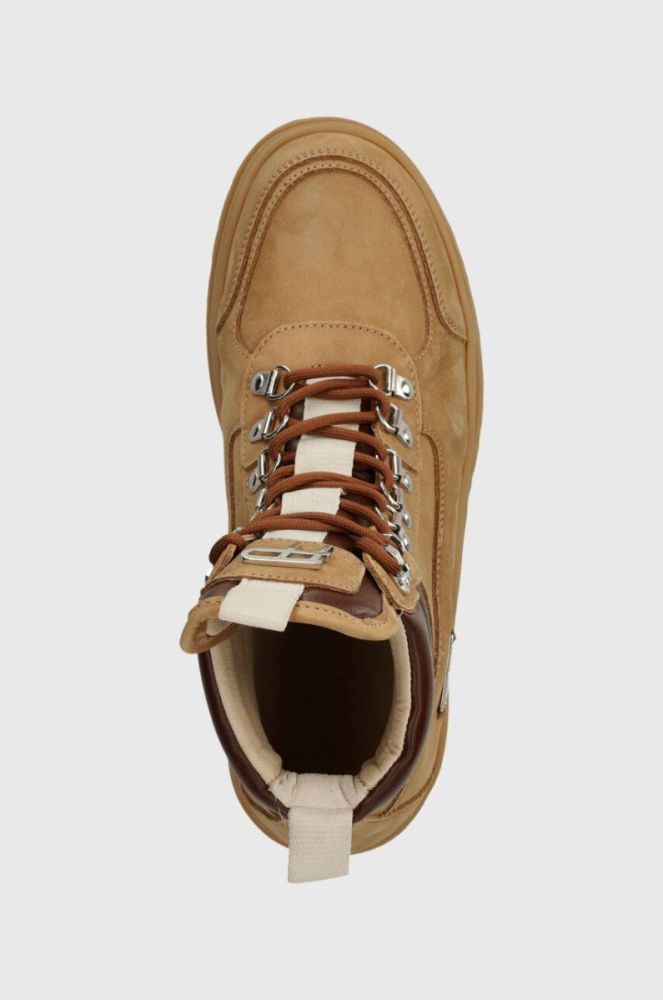 Замшеві кросівки Filling Pieces Mountain Boot Quartz чоловічі колір коричневий 63333369985 фото 4