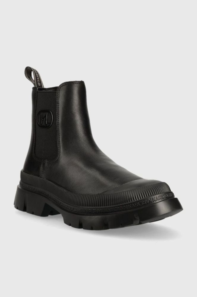 Шкіряні черевики Karl Lagerfeld TREKKA MENS чоловічі колір чорний KL25243 фото 2