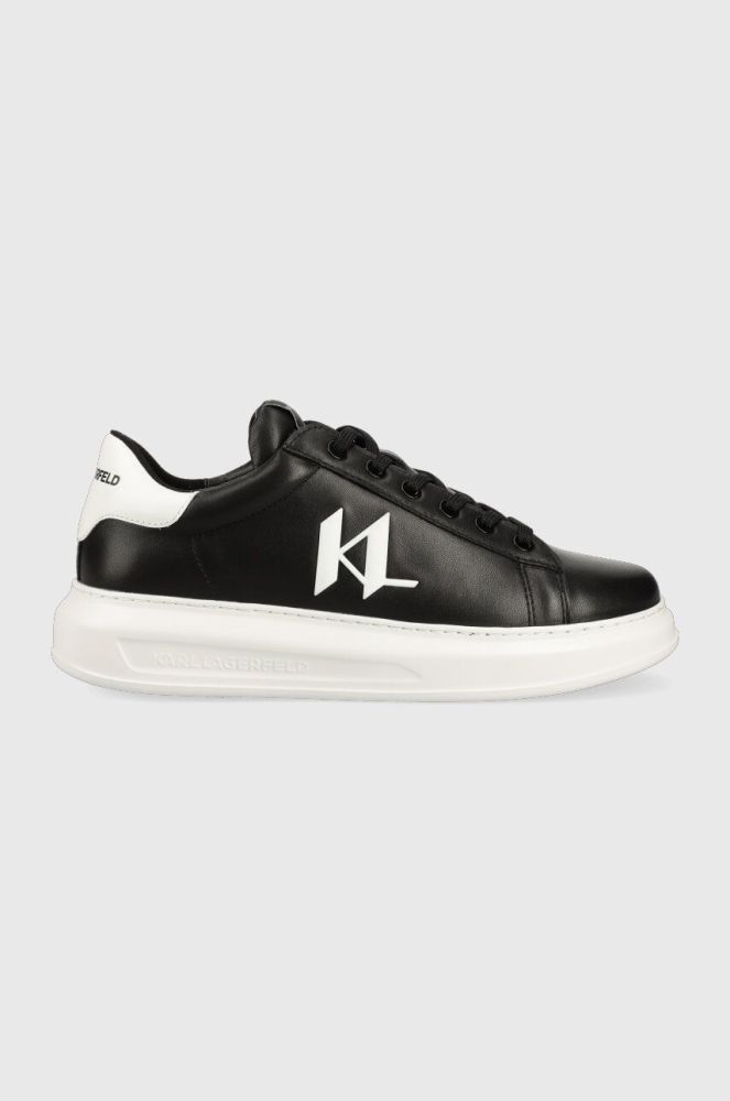 Шкіряні кросівки Karl Lagerfeld KAPRI MENS колір чорний KL52515A (3350226)