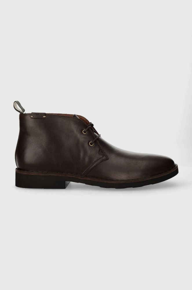 Шкіряні туфлі Polo Ralph Lauren Talan Chukka чоловічі колір коричневий 812913548003