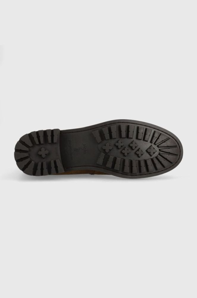 Замшеві кросівки Polo Ralph Lauren Bryson Jdpr чоловічі колір коричневий 812913542001 фото 5