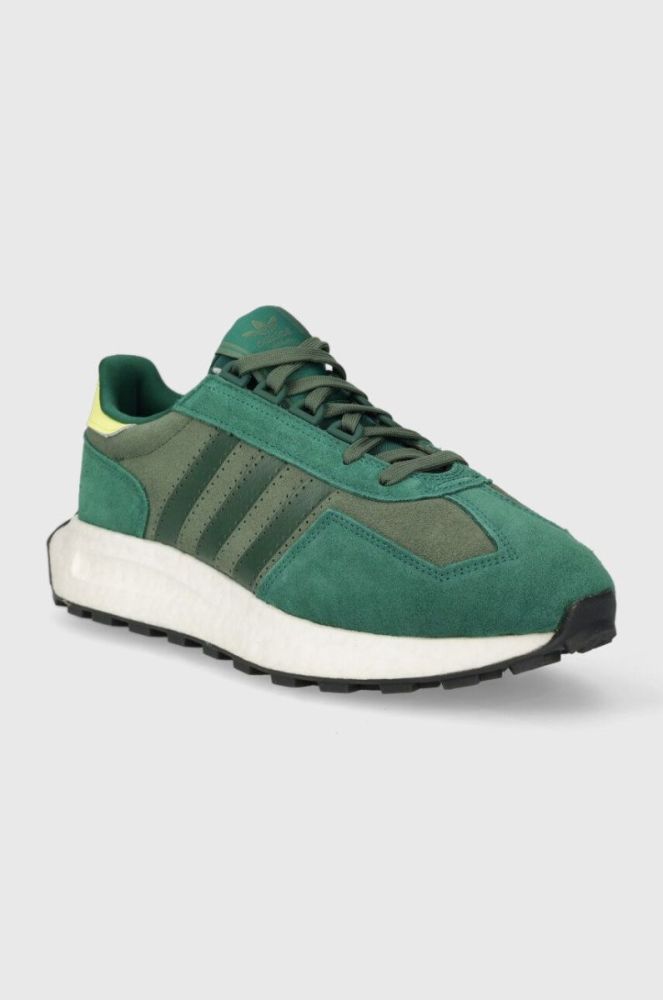 Замшеві кросівки adidas Originals RETROPY колір зелений фото 2