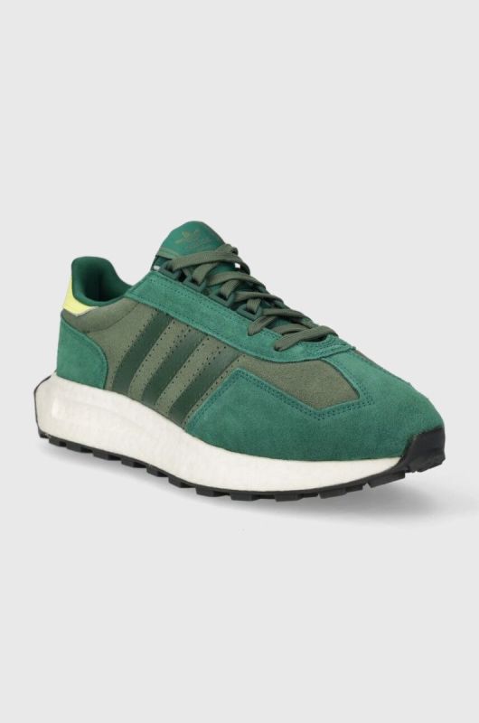 Замшеві кросівки adidas Originals RETROPY колір зелений фото 2