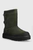 Замшеві чоботи UGG Classic Short Weather Hybrid колір зелений 1143992