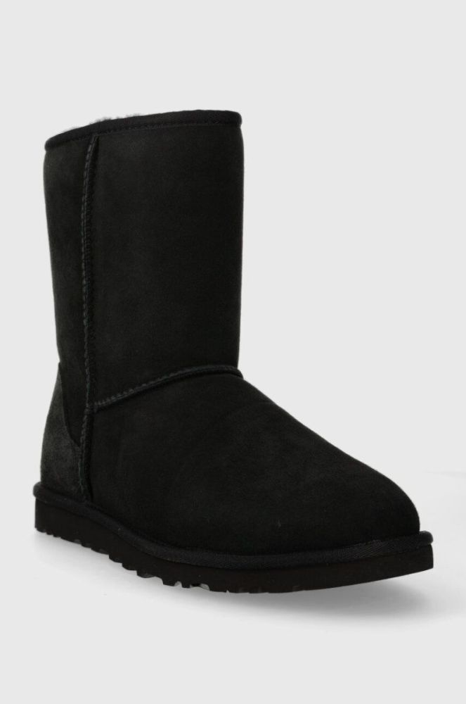 Замшеві чоботи UGG Classic Short колір чорний 5800 фото 2