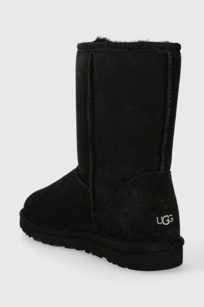 Замшеві чоботи UGG Classic Short колір чорний 5800 фото 3