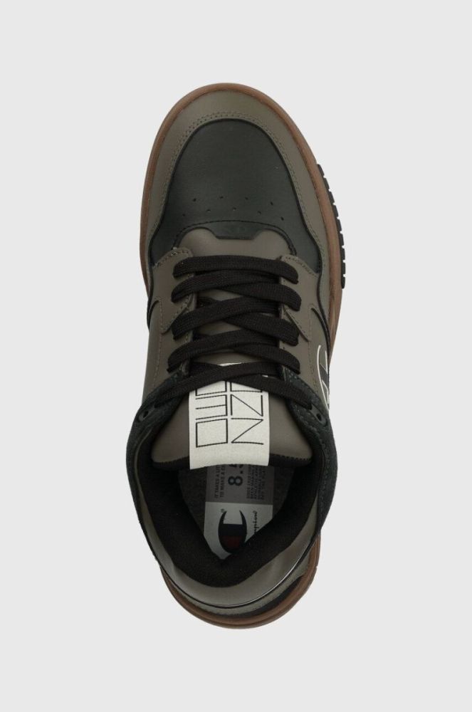 Шкіряні кросівки Champion Z80 SKATE Low колір зелений фото 4