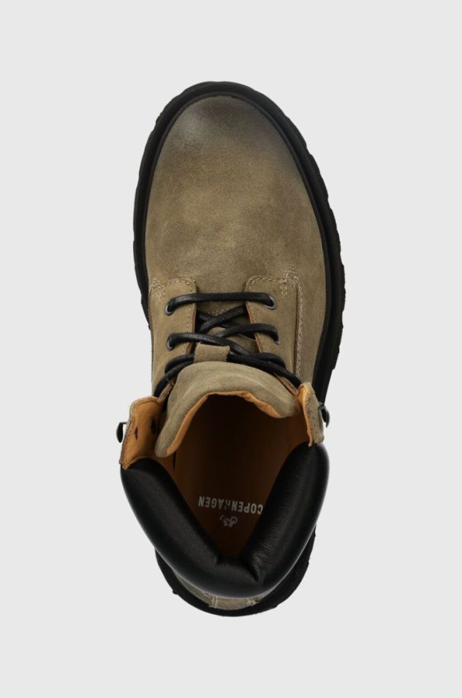 Замшеві черевики Copenhagen чоловічі колір зелений CPH171M waxed suede фото 4