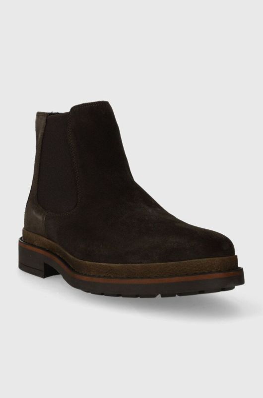 Замшеві черевики U.S. Polo Assn. YANN чоловічі колір коричневий YANN005M/CS1 фото 2