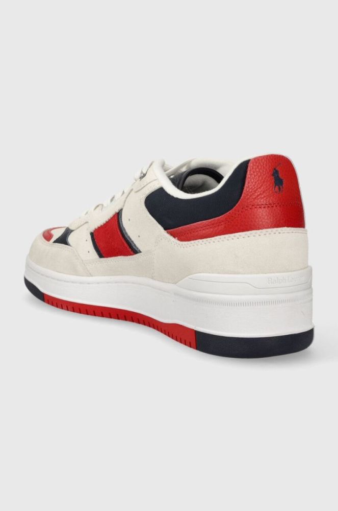 Замшеві кросівки Polo Ralph Lauren Masters Sprt колір білий 809913399003 фото 3