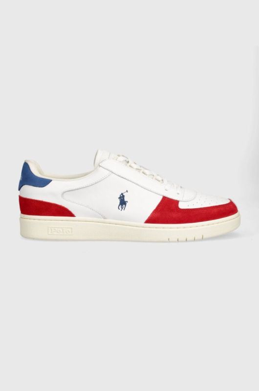 Шкіряні кросівки Polo Ralph Lauren Polo Crt Pp колір білий 809913450007