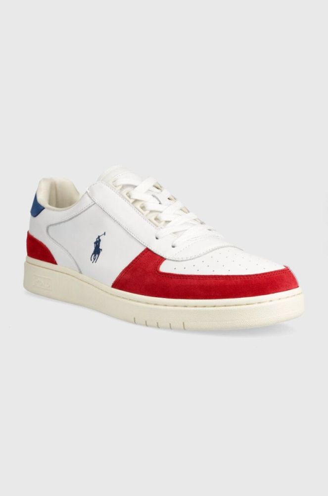 Шкіряні кросівки Polo Ralph Lauren Polo Crt Pp колір білий 809913450007 фото 2