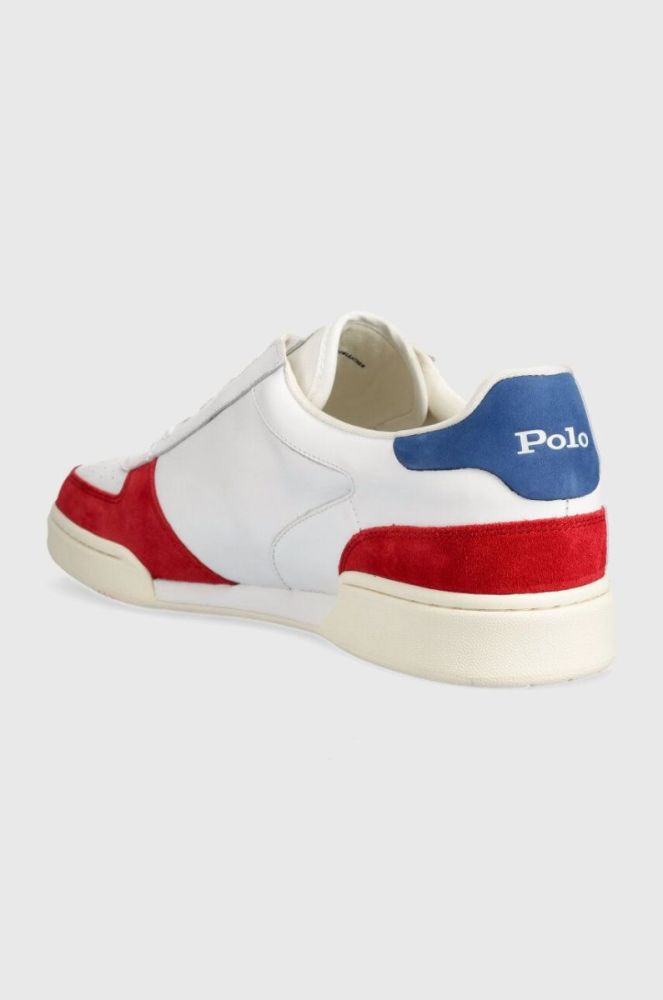 Шкіряні кросівки Polo Ralph Lauren Polo Crt Pp колір білий 809913450007 фото 3