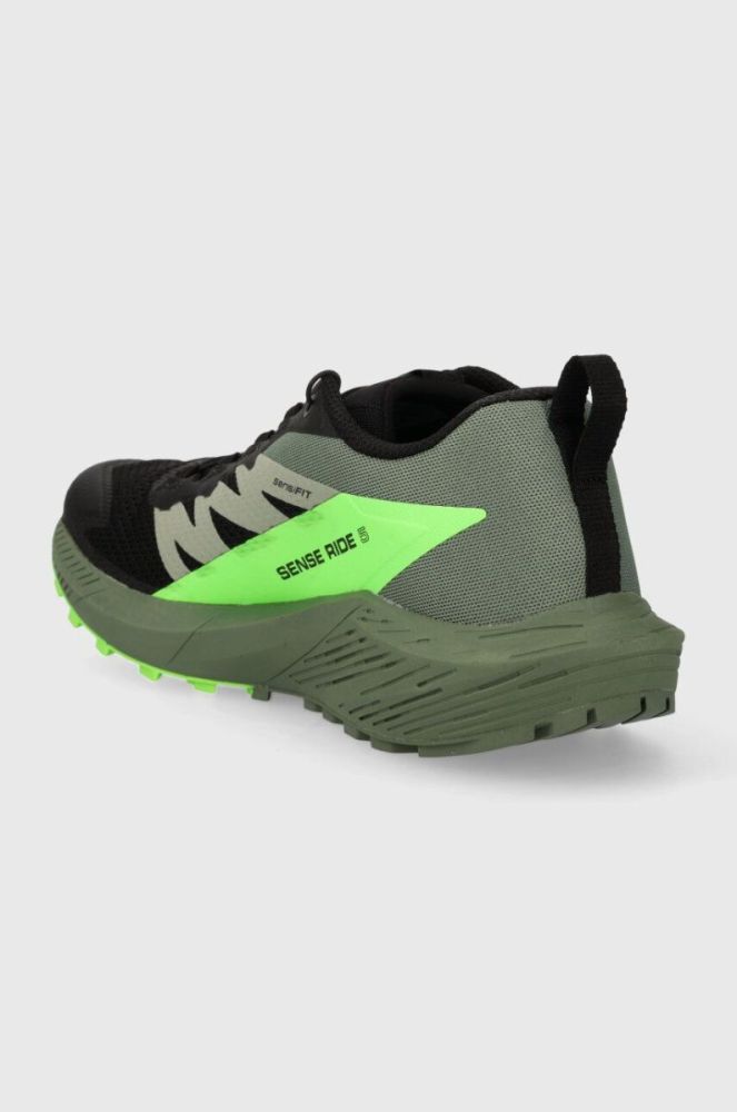 Черевики Salomon Sense Ride 5 чоловічі колір зелений фото 3