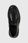 Шкіряні туфлі Guess GORIZIA чоловічі колір чорний FM8GOR LEA12