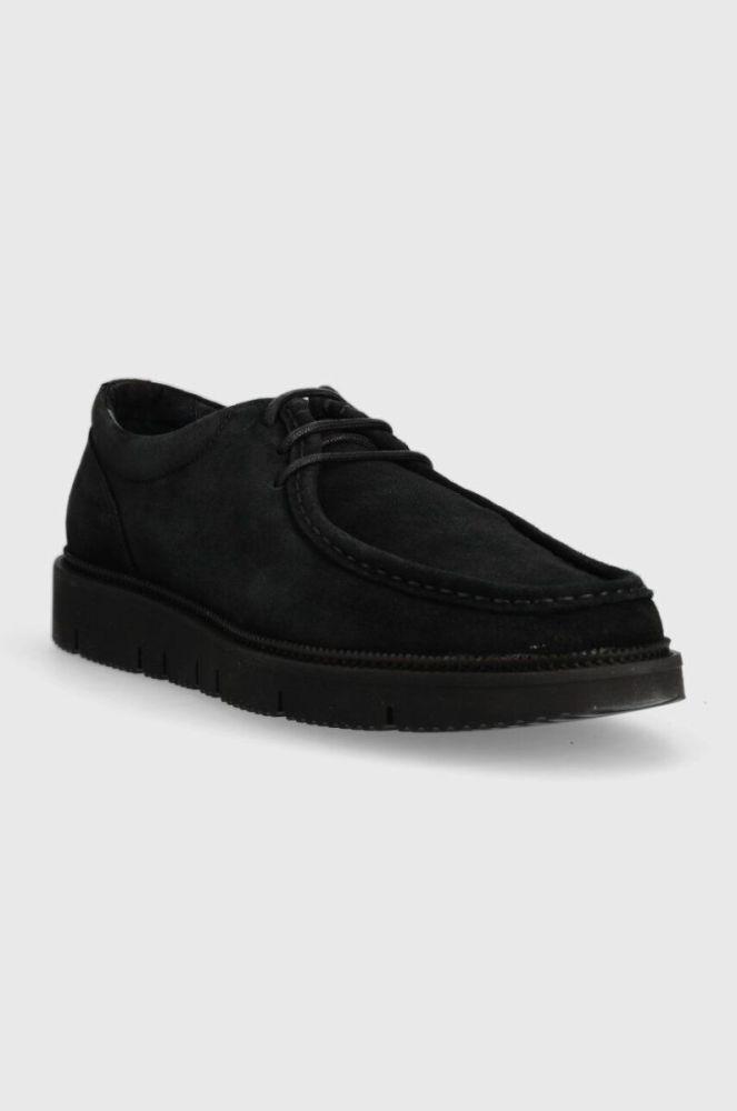Замшеві туфлі GARMENT PROJECT Eilo Vibram Low чоловічі колір чорний GP2469 фото 2