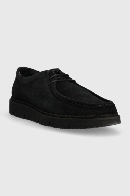 Замшеві туфлі GARMENT PROJECT Eilo Vibram Low чоловічі колір чорний GP2469 фото 2