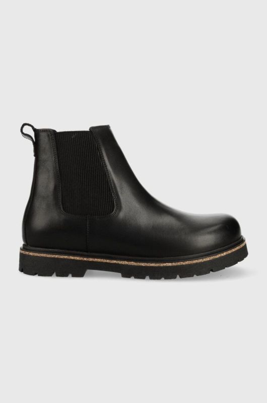Шкіряні черевики Birkenstock 1025764 чоловічі колір чорний Highwood