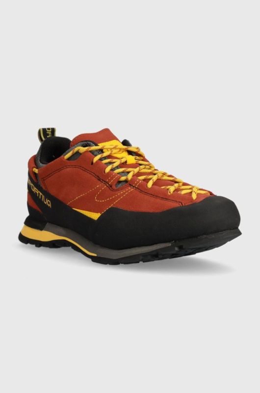 Черевики LA Sportiva Boulder X чоловічі колір червоний злегка утеплена фото 2