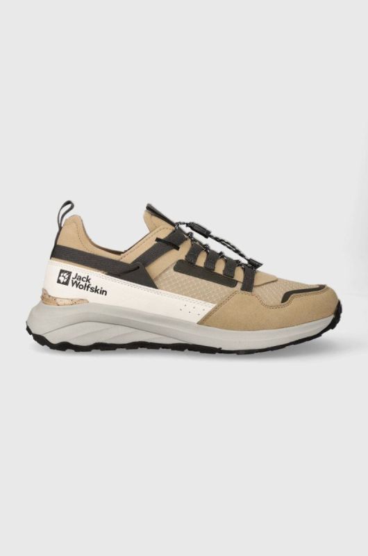 Черевики Jack Wolfskin Dromoventure Athletic Low чоловічі колір бежевий