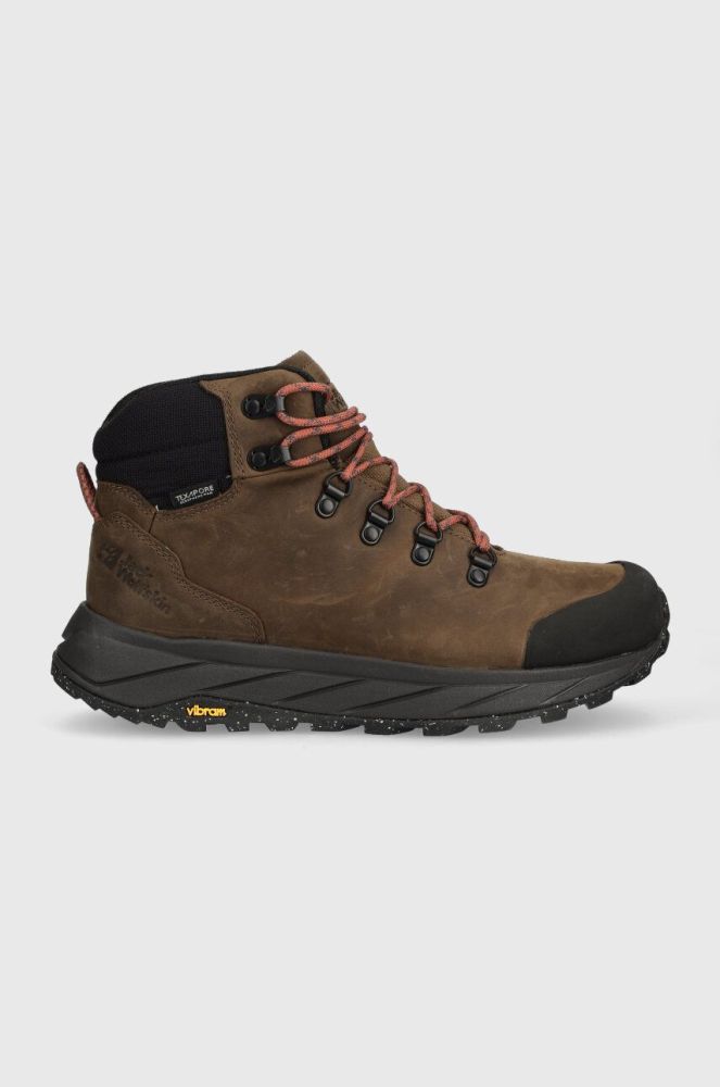 Черевики Jack Wolfskin Terraquest X Texapore Mid чоловічі колір коричневий