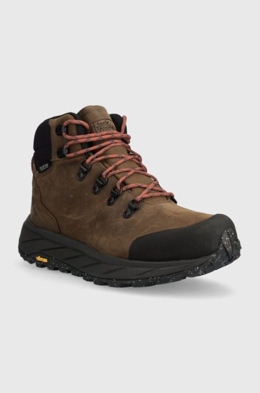 Черевики Jack Wolfskin Terraquest X Texapore Mid чоловічі колір коричневий фото 2