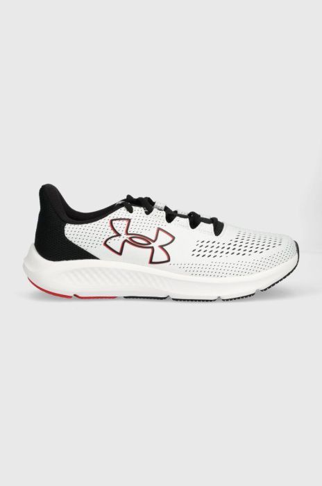 Бігові кросівки Under Armour Charged Pursuit 3 Big Logo колір білий