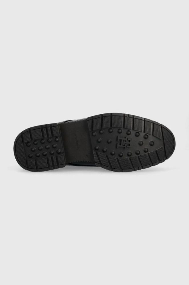 Шкіряні туфлі Tommy Hilfiger COMFORT CLEATED THERMO LTH SHOE чоловічі колір чорний FM0FM04647 фото 5