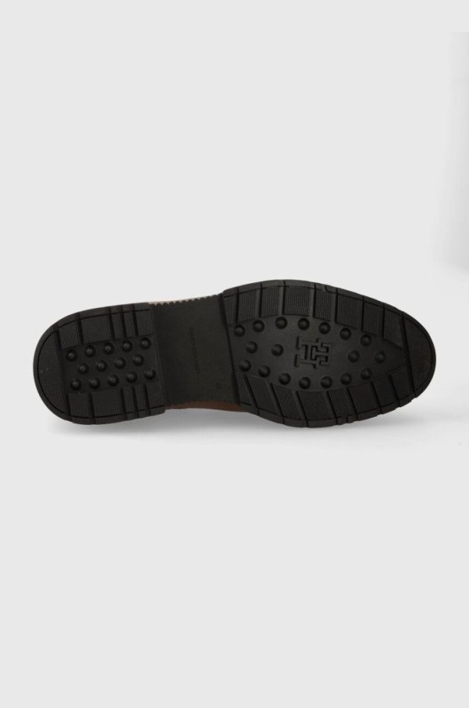 Шкіряні черевики Tommy Hilfiger COMFORT CLEATED THERMO LTH CHEL чоловічі колір коричневий FM0FM04650 фото 5