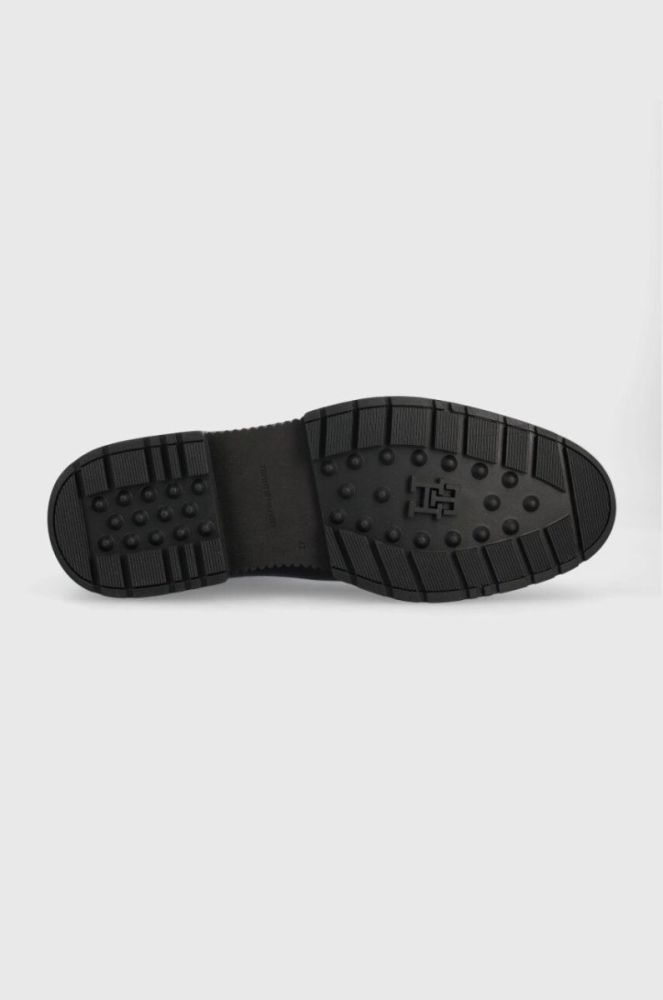 Шкіряні черевики Tommy Hilfiger COMFORT CLEATED THERMO LTH CHEL чоловічі колір чорний FM0FM04650 фото 5