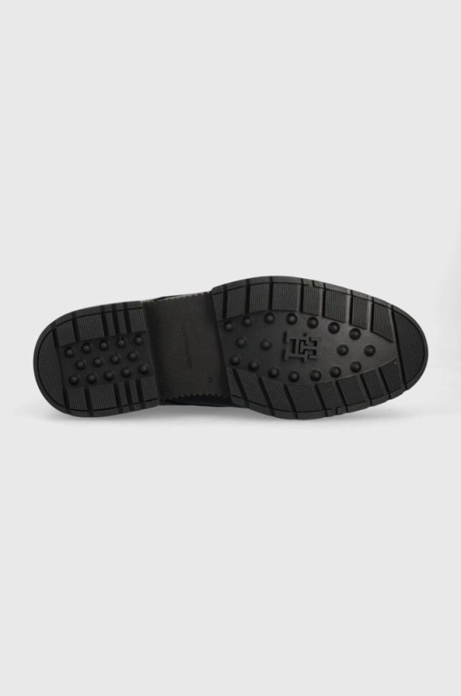 Шкіряні черевики Tommy Hilfiger COMFORT CLEATED THERMO LTH BOOT чоловічі колір чорний FM0FM04651 фото 5