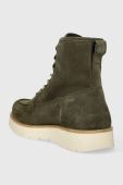 Замшеві кросівки Tommy Hilfiger TH AMERICAN SUEDE BOOT чоловічі колір зелений FM0FM04667 Замшеві кросівки Tommy Hilfiger TH AMERICAN SUEDE BOOT чоловічі колір зелений FM0FM04667