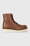 Шкіряні черевики Tommy Hilfiger TH AMERICAN WARM LEATHER BOOT чоловічі колір коричневий FM0FM04668 Шкіряні черевики Tommy Hilfiger TH AMERICAN WARM LEATHER BOOT чоловічі колір коричневий FM0FM04668