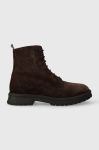 Замшеві кросівки Tommy Hilfiger HILFIGER CORE SUEDE BOOT чоловічі колір коричневий FM0FM04674 Замшеві кросівки Tommy Hilfiger HILFIGER CORE SUEDE BOOT чоловічі колір коричневий FM0FM04674