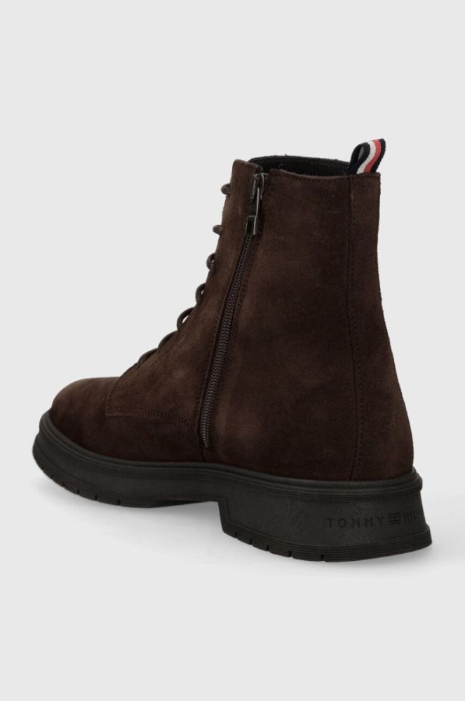 Замшеві кросівки Tommy Hilfiger HILFIGER CORE SUEDE BOOT чоловічі колір коричневий FM0FM04674 фото 3