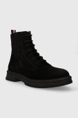 Замшеві кросівки Tommy Hilfiger HILFIGER CORE SUEDE BOOT чоловічі колір чорний FM0FM04674 Замшеві кросівки Tommy Hilfiger HILFIGER CORE SUEDE BOOT чоловічі колір чорний FM0FM04674