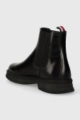 Шкіряні черевики Tommy Hilfiger HILFIGER W ABRASIVATO LTH CHELS чоловічі колір чорний FM0FM04675