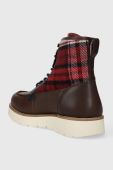 Черевики Tommy Hilfiger TH AMERICAN MIX CHECK BOOT чоловічі колір коричневий FM0FM04750 Черевики Tommy Hilfiger TH AMERICAN MIX CHECK BOOT чоловічі колір коричневий FM0FM04750