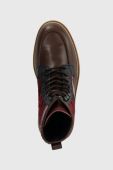 Черевики Tommy Hilfiger TH AMERICAN MIX CHECK BOOT чоловічі колір коричневий FM0FM04750 Черевики Tommy Hilfiger TH AMERICAN MIX CHECK BOOT чоловічі колір коричневий FM0FM04750