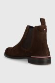 Замшеві черевики Tommy Hilfiger CORE RWB HILFIGER SUEDE CHELSEA чоловічі колір коричневий FM0FM04757