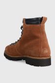 Замшеві черевики Tommy Hilfiger HILFIGER W MIX SUEDE HOOKS BOOT чоловічі колір коричневий FM0FM04764 Замшеві черевики Tommy Hilfiger HILFIGER W MIX SUEDE HOOKS BOOT чоловічі колір коричневий FM0FM04764