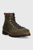 Замшеві черевики Tommy Hilfiger HILFIGER W MIX SUEDE HOOKS BOOT чоловічі колір зелений FM0FM04764 Замшеві черевики Tommy Hilfiger HILFIGER W MIX SUEDE HOOKS BOOT чоловічі колір зелений FM0FM04764